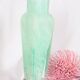 WATER GREEN AND WHITE SPECKLED MURANO GLASS VASE