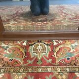 Art Deco period mirror in walnut
