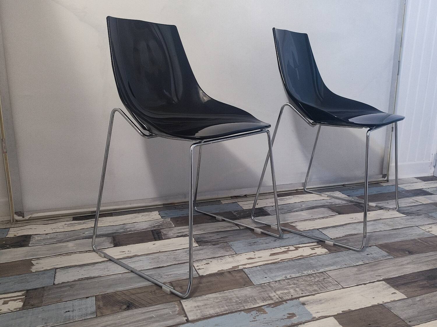 Pair of vintage Dal Segno designer chairs