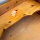 Vintage Console Desk in Solid Pine with Removable Upper Unit 1980