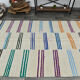 Tapis de chanvre vintage texturé neutre, 168x304cm