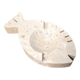 Empty ashtray travertine marble pocket 1970