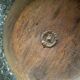 Raw wooden salad bowl