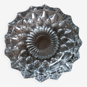 Glass rosette ashtray