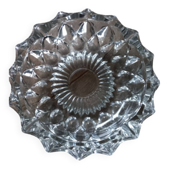 Glass rosette ashtray