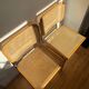 Paire de chaises cannées italiennes design Breuer