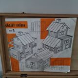 Vintage wooden construction game "The Forest House"