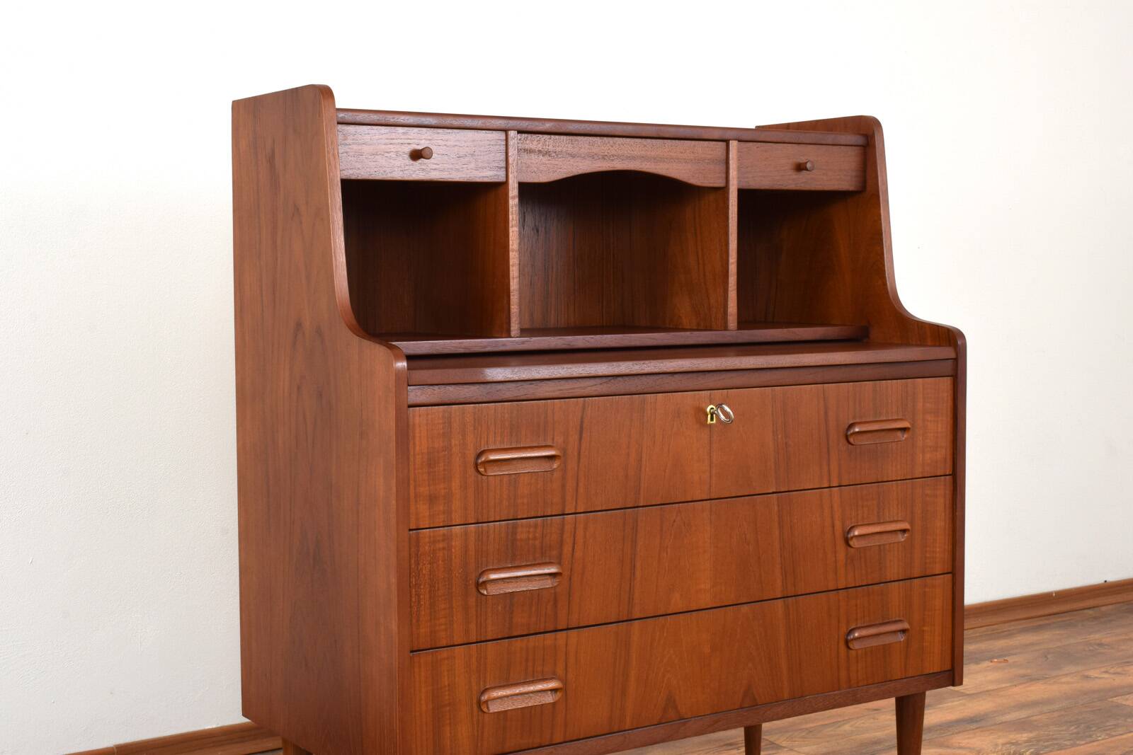 Mid-Century Danish Teak Secretary, 1960s.
