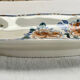 Old Gien rooster peony dish 1938/1960