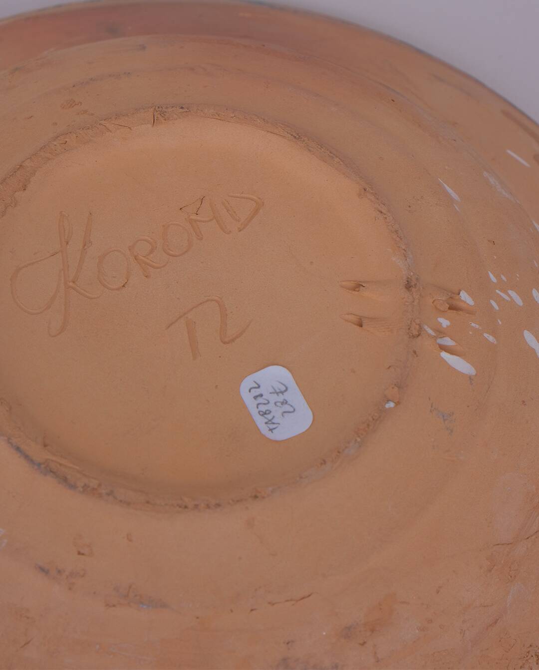 Hand-painted deep plate