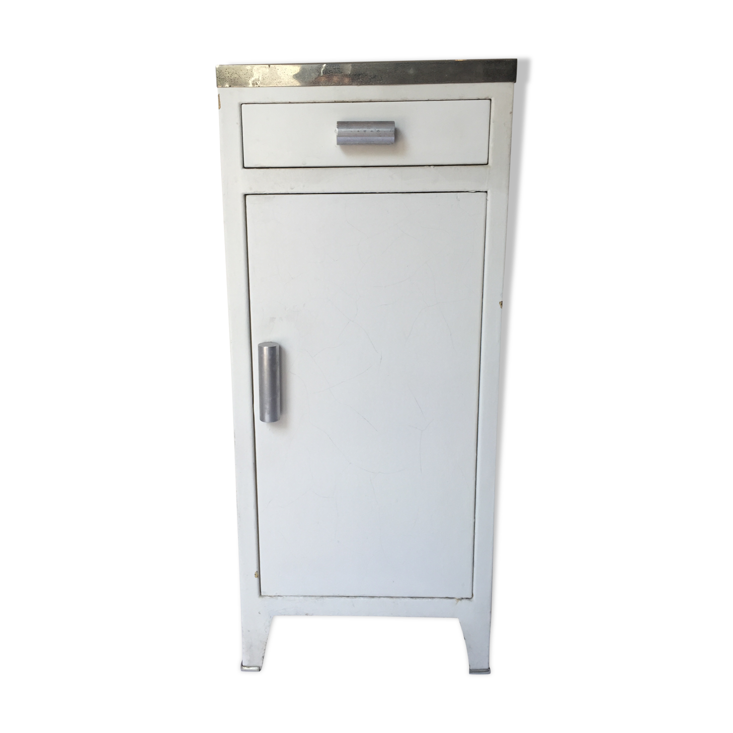 Furniture handle white metal aluminium