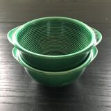 Lot 2 bowls emerald green