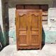 Old rustic oak cabinet of the 19th century louis 15 style