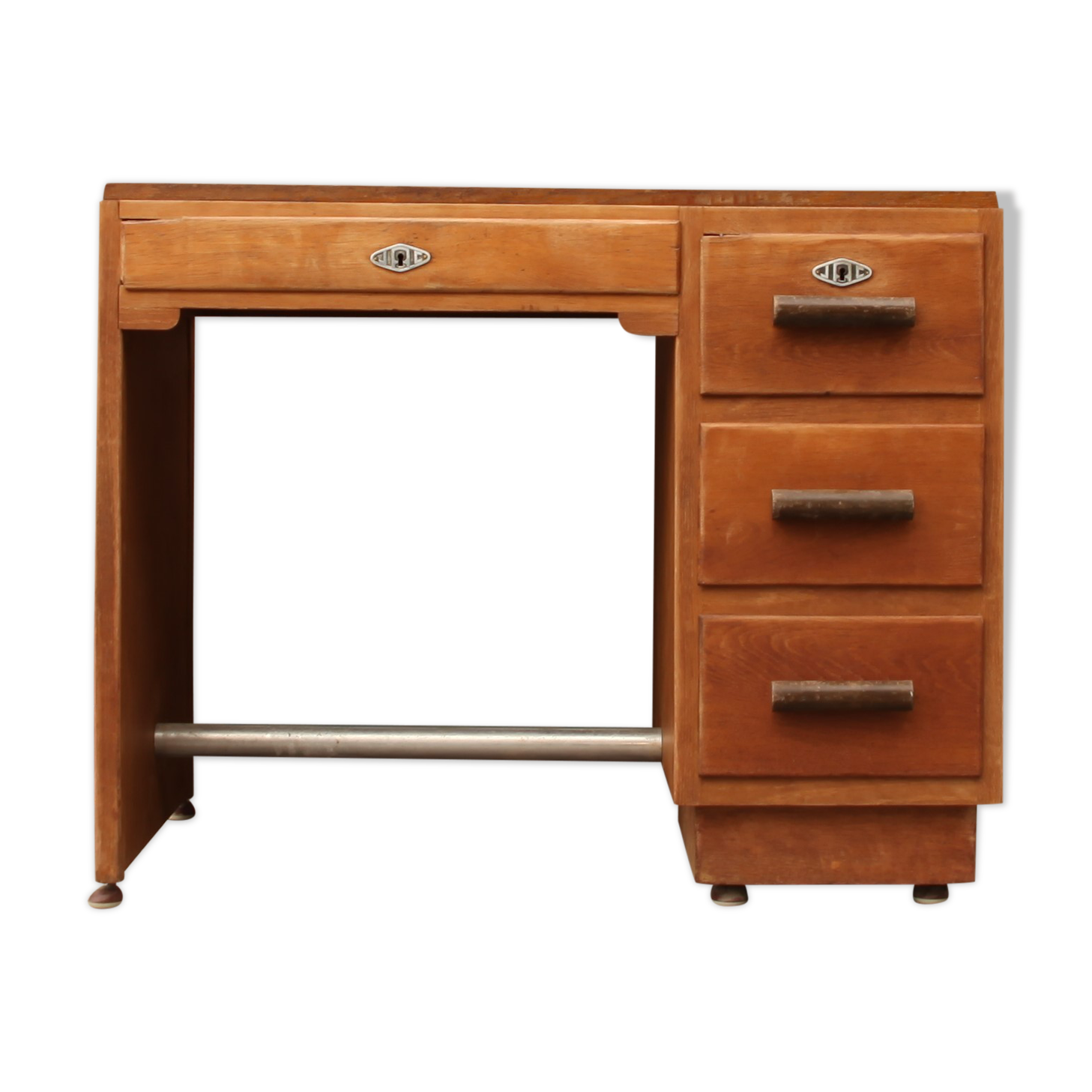 Bureau de professeur en chêne clair