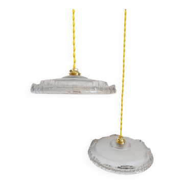 Pair of Ezan art deco pendant lights