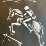 Tableau le cavalier blanc