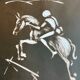 Tableau le cavalier blanc