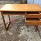 Vintage desk with Scandinavian-style wooden sled feet