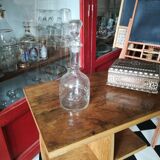 Carafe en verre ciselé