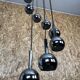 60s 70s Wortmann & Filz cascade lamp ceiling light chrome space age