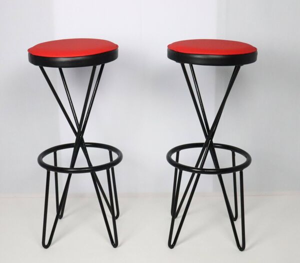 2 Tabourets Thonet 1950