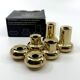 6 small brass candlesticks • Landskrona Mässing • Sweden • Circa 1978