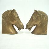 Brass horse bookends