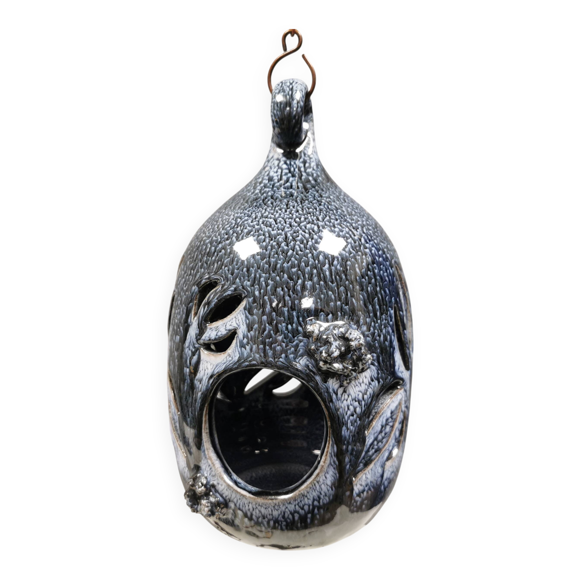 Lanterne Rare Glit Islande – 22,5 cm – Par Gerhard Schwarz