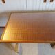 desk - wood-bamboo and woven wicker rattan - 2 drawers - large top - 80