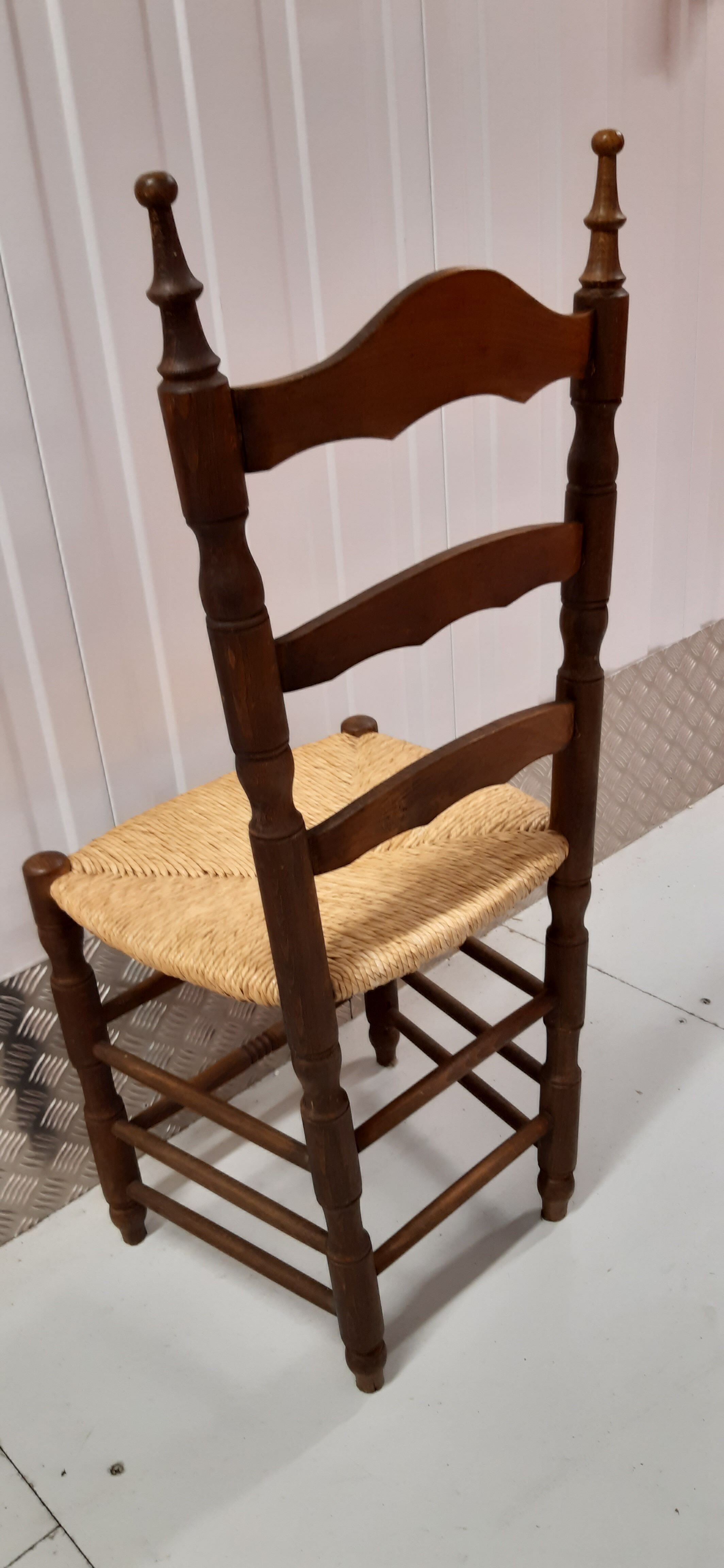 Rustic straw chairs spanish 60s