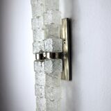 Murano wall lamp, frosted ice cubes, Italy, 1970