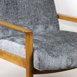 Fauteuil vintage gris, années 1970