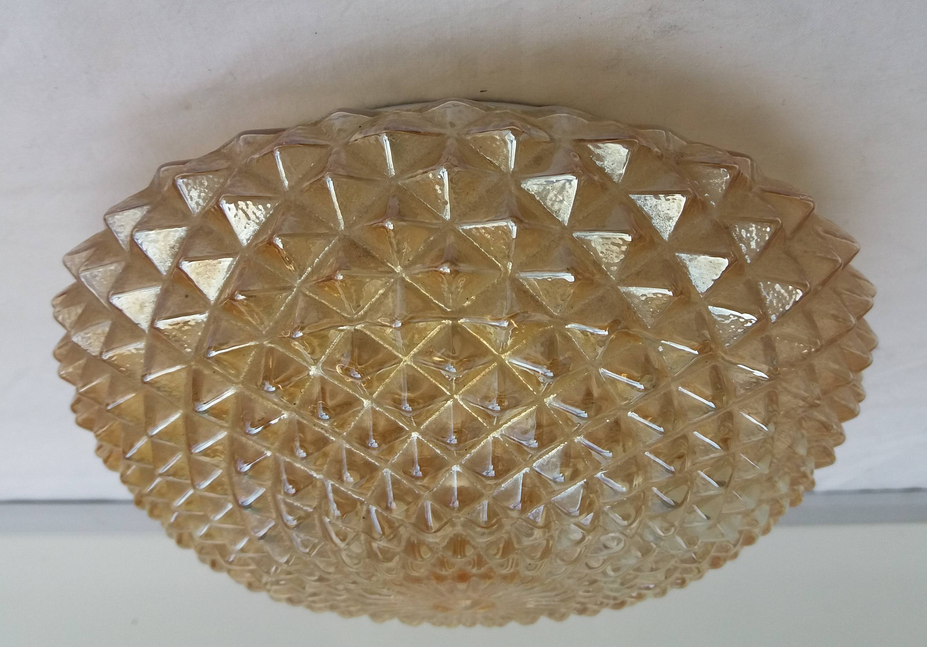 Ceiling light stained glass vintage