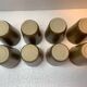 Set of 8 vintage Digoin stoneware tumbler glasses