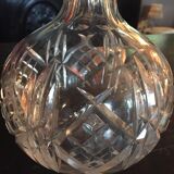 Decanter cut Crystal Baccarat mount silver metal