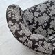 1960s, Danish 2-seater "Banan" sofa, black-white fabric, beech wood.