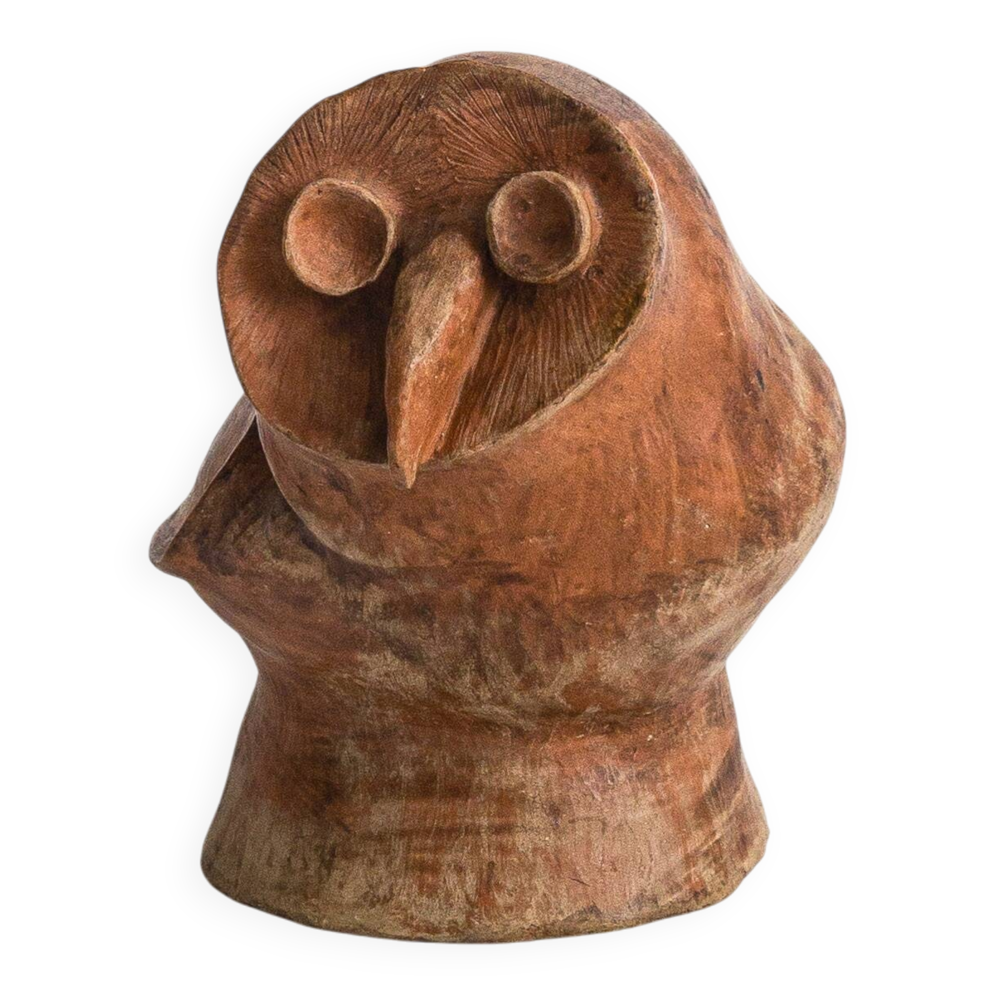 Terracotta owl, anonymous work, circa 1960s