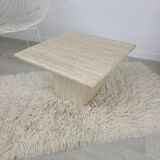 Travertine coffee table design 1970 vintage