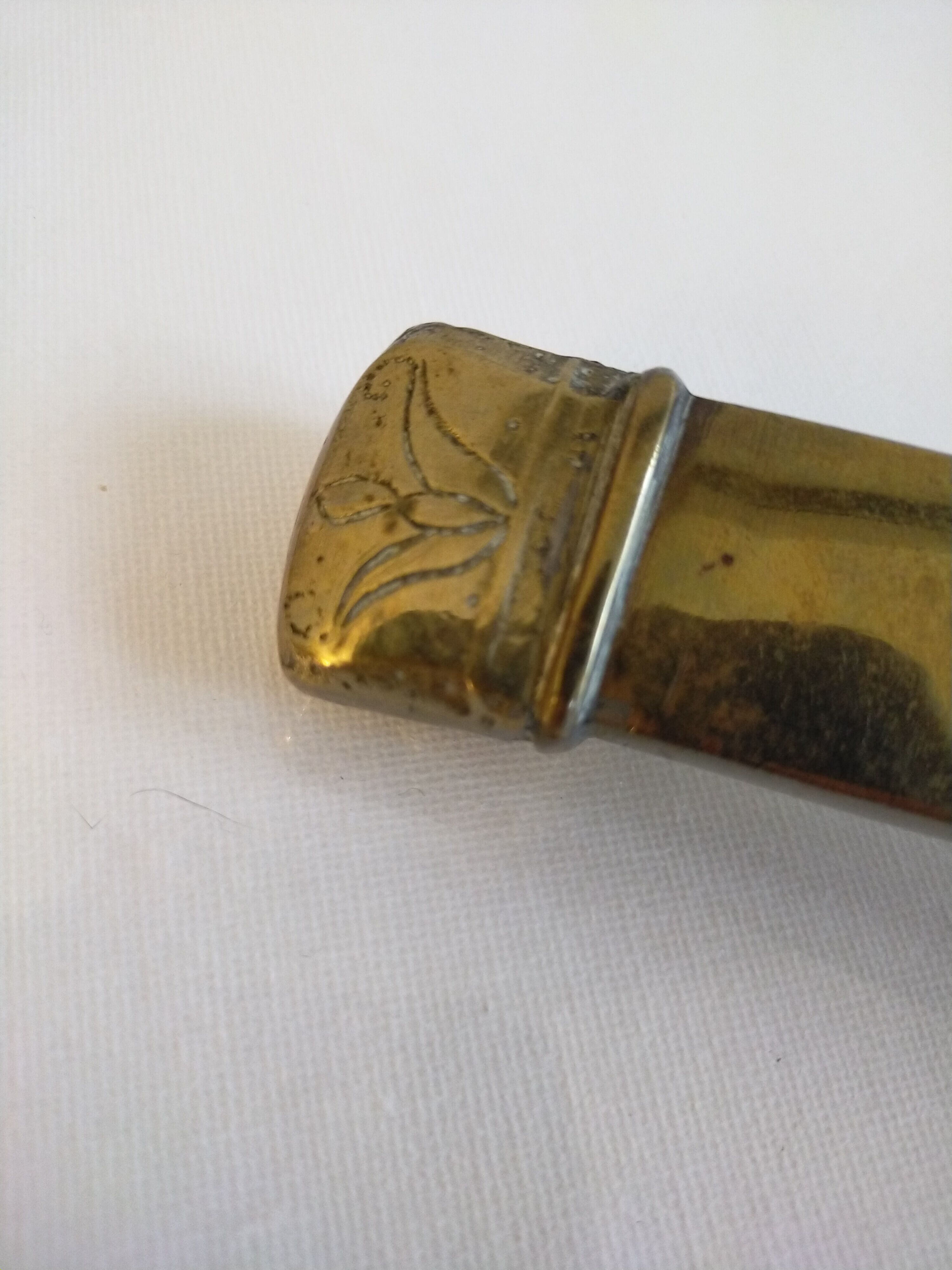 Brass case for writing