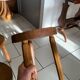Lot Tabourets Tripode bois vintage