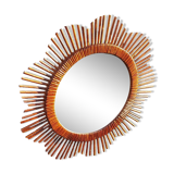 Rattan sun mirror 57 cm