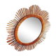 Miroir soleil en rotin 57 cm