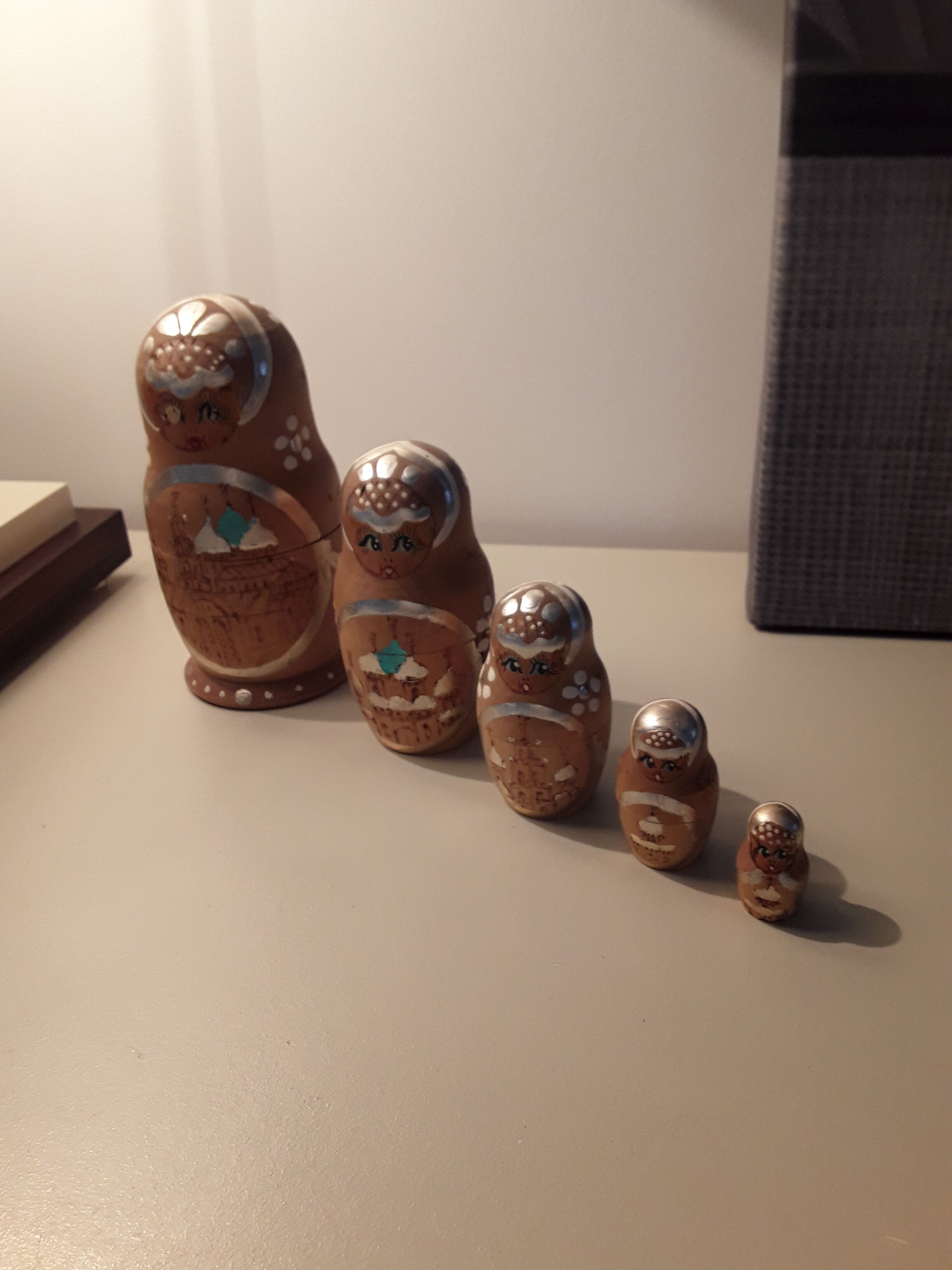Russian doll in solid wood matriochka