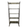 Chromed metal tubular shelf with smoked glass.