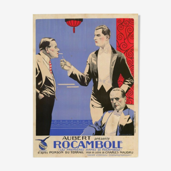 Affiche ancienne cinéma : Rocambole