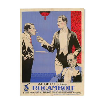 Affiche ancienne cinéma : Rocambole