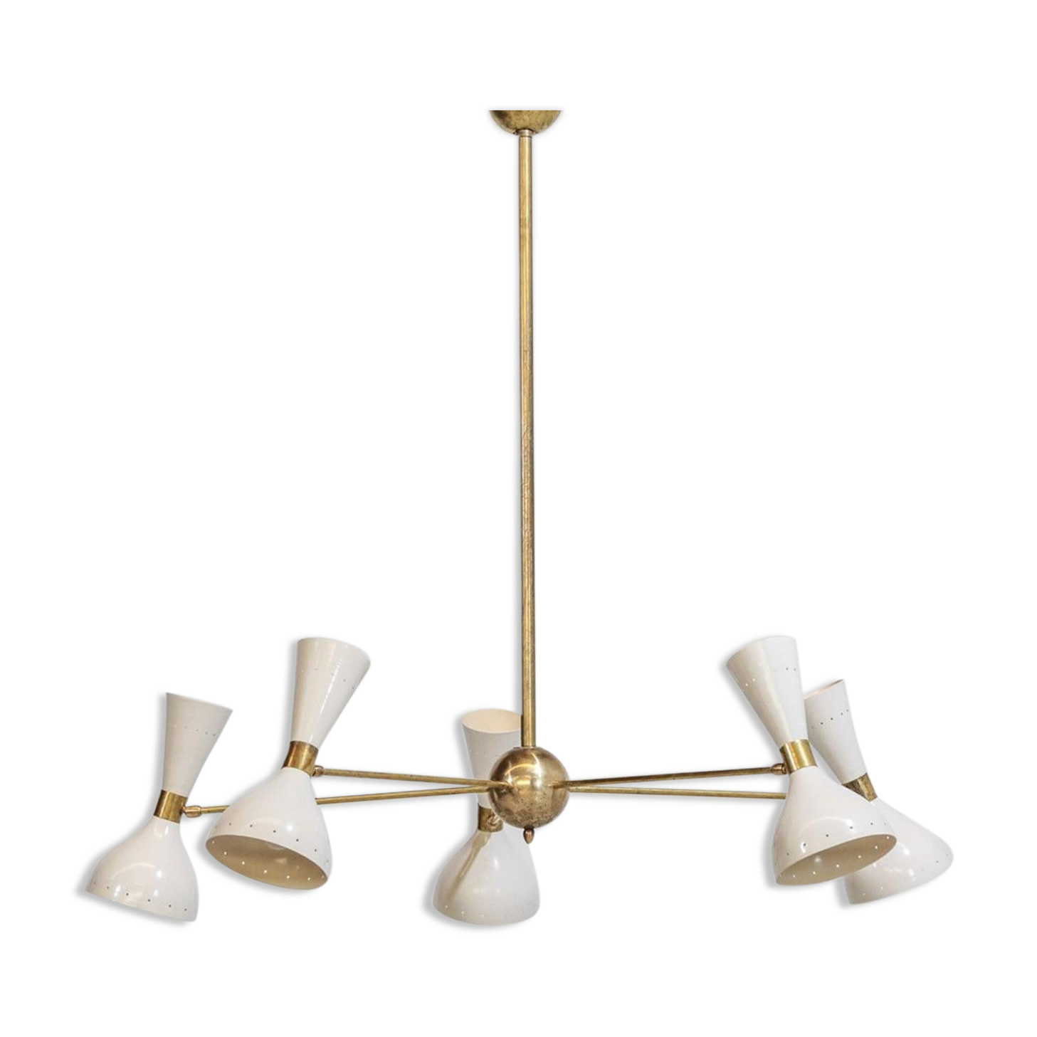 Italian brass chandelier