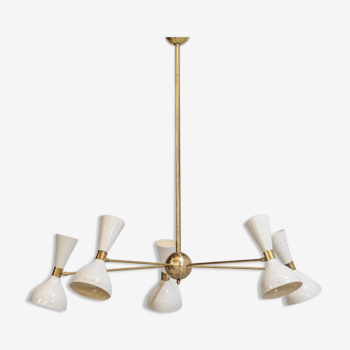 Italian brass chandelier