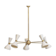 Italian brass chandelier