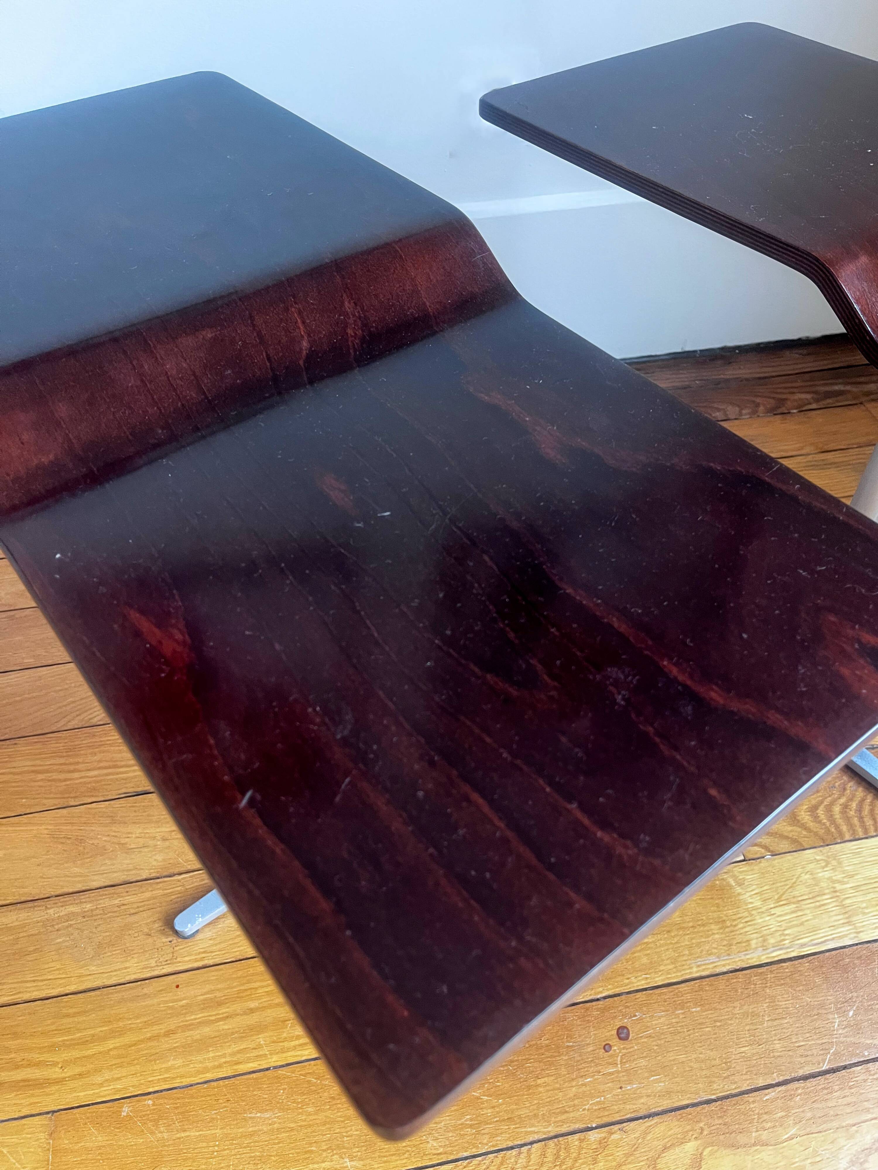 Vintage side table pair